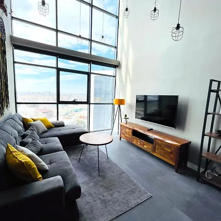 Next To The Metro Station 13th Floor Luxury Loft In Niluefer Апартаменты *